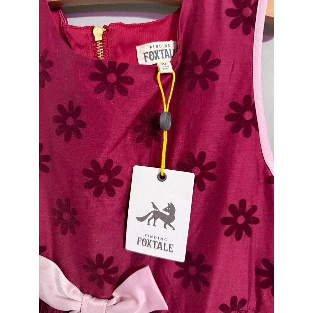 Finding Foxtale Girls Dress Size‎ 10 Pink Floral Bow Party Special Occasion